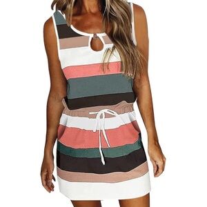 Striped Sleeveless Dress